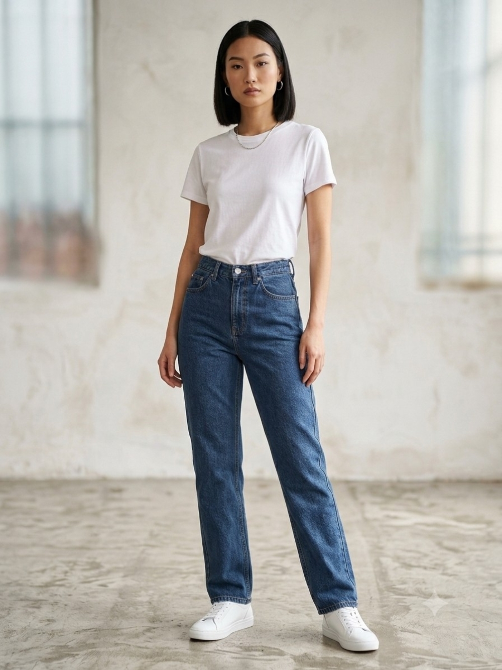 Woolrich Women's Straight-Leg Jeans in Dark Blue Denim
